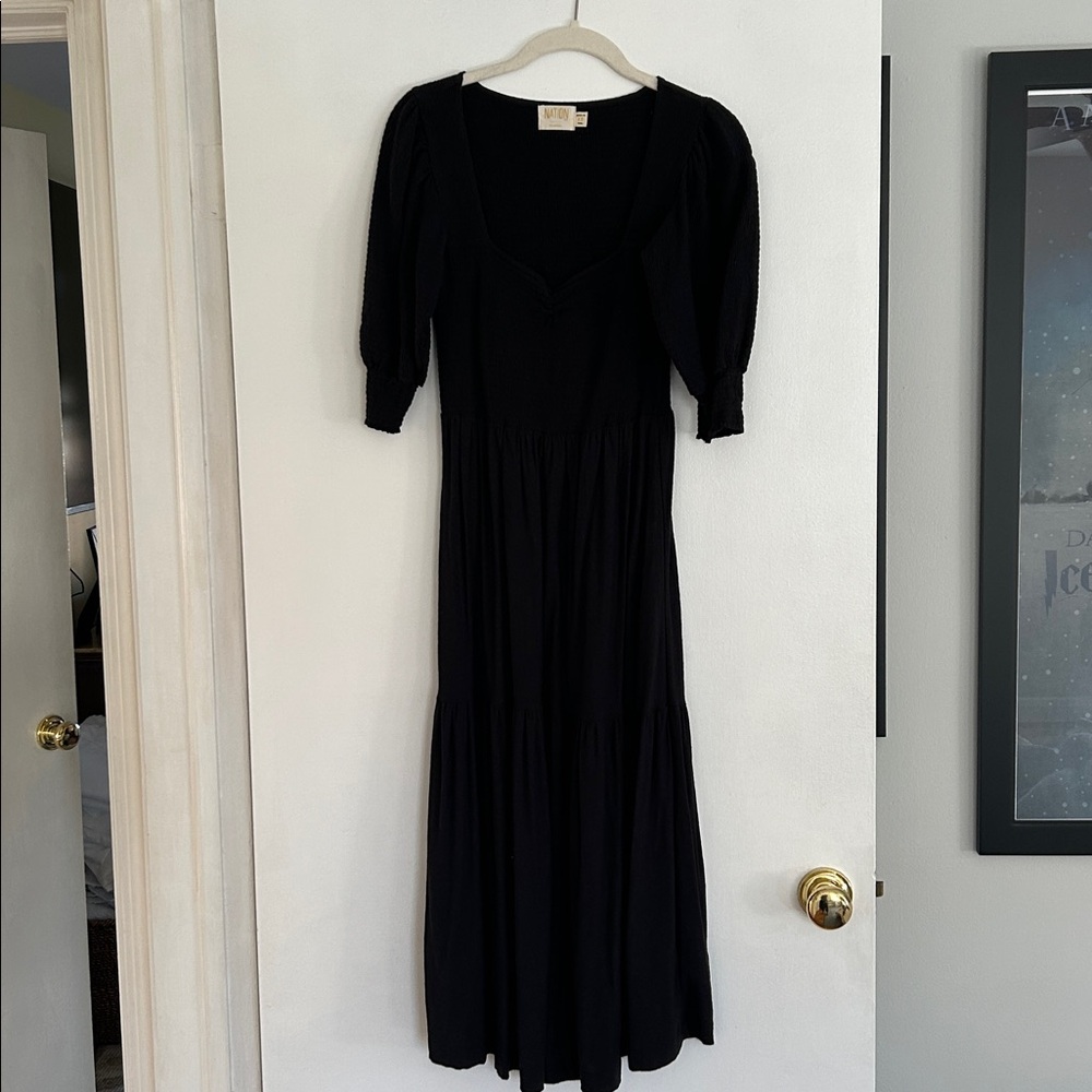 Nation LTD Black Long Sleeve Dress